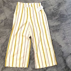 NEW Striped, flare ankle length pants!